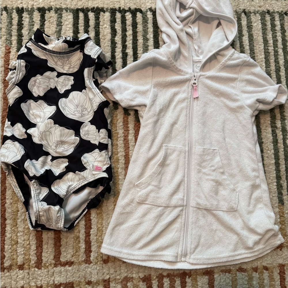 Ruffle Butt Swimsuit with Cover up